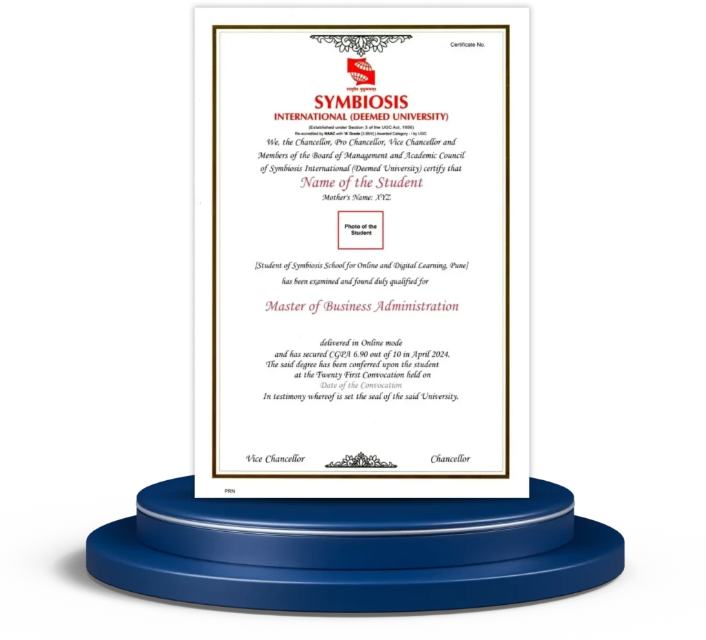 Symbiosis Online MBA ( SCDL) : Program Fees and Eligibility