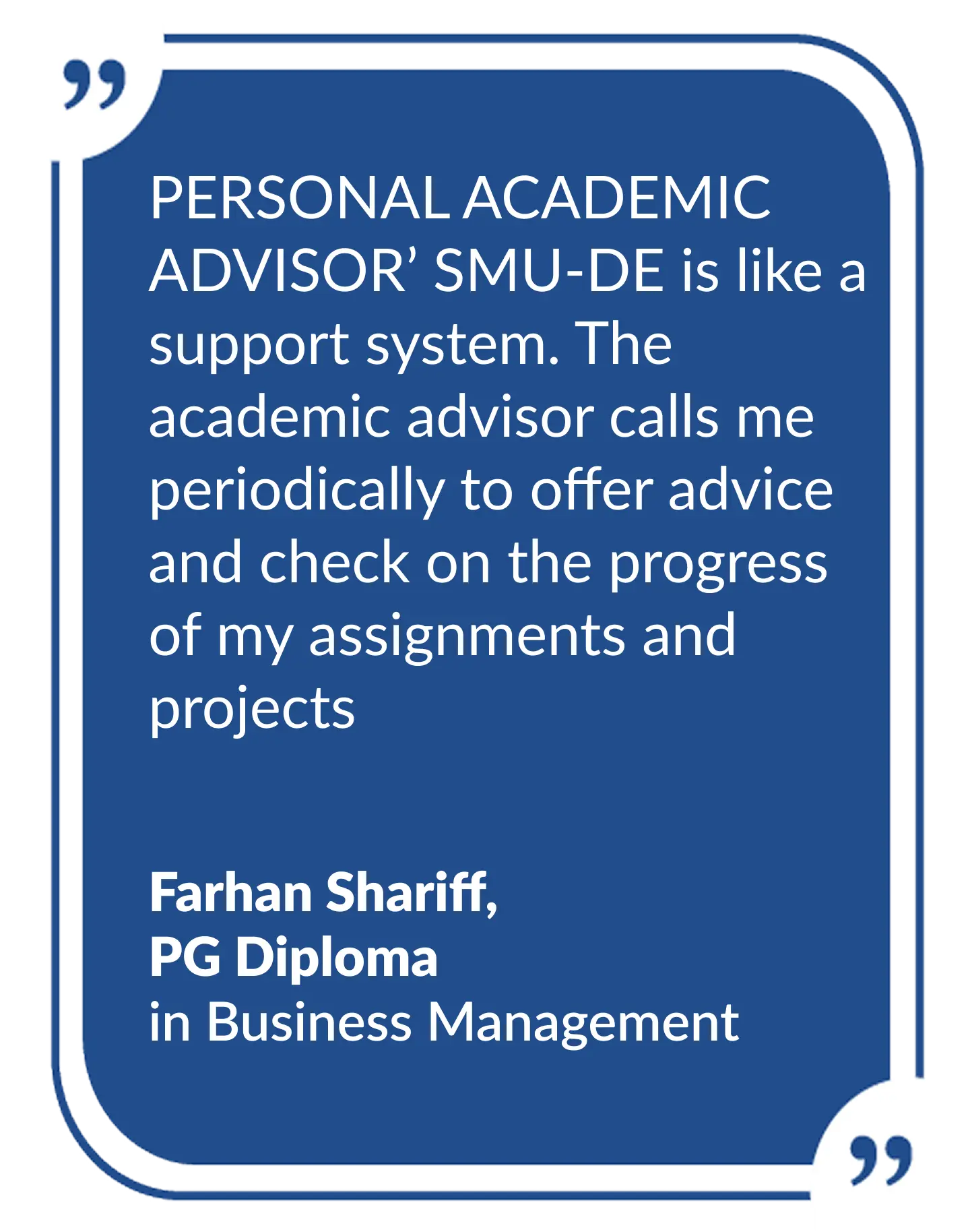 sikkim maniapl online mba student testimonial
