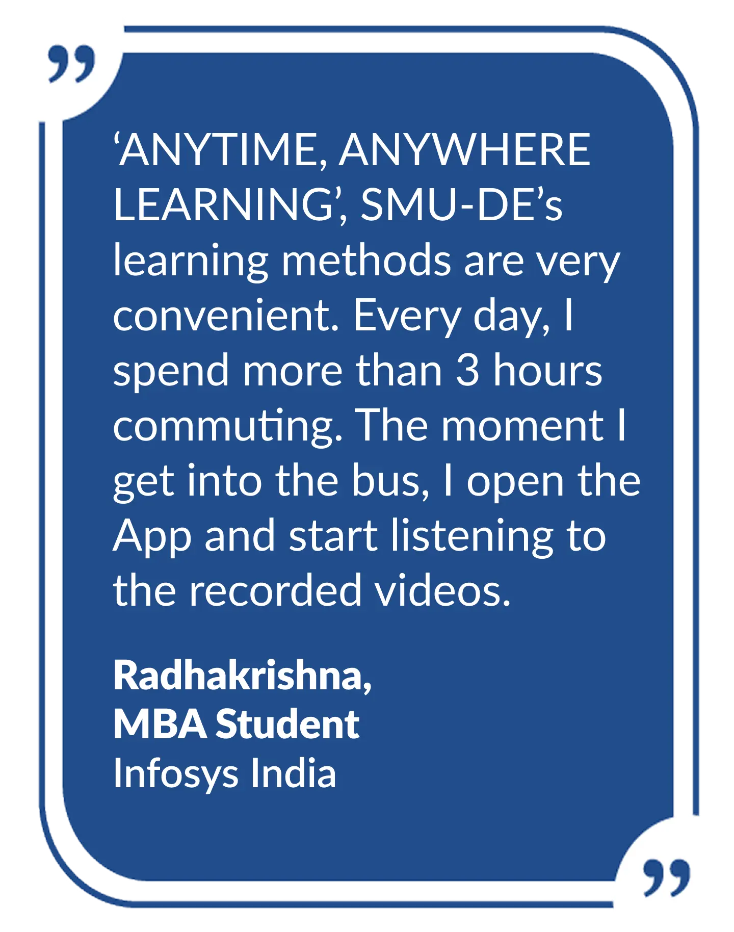 sikkim mnaipal online mba student testimonial