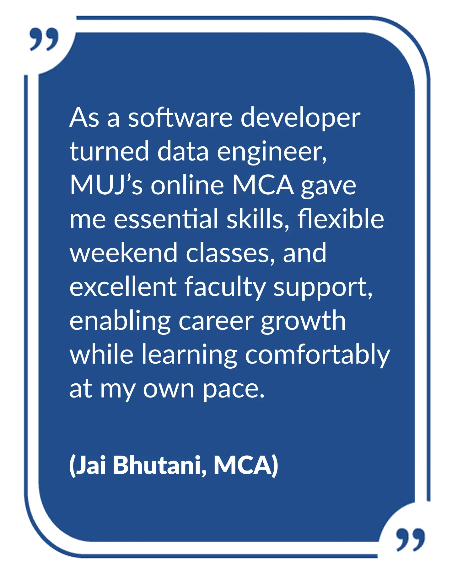 manipal online mca student testimonials