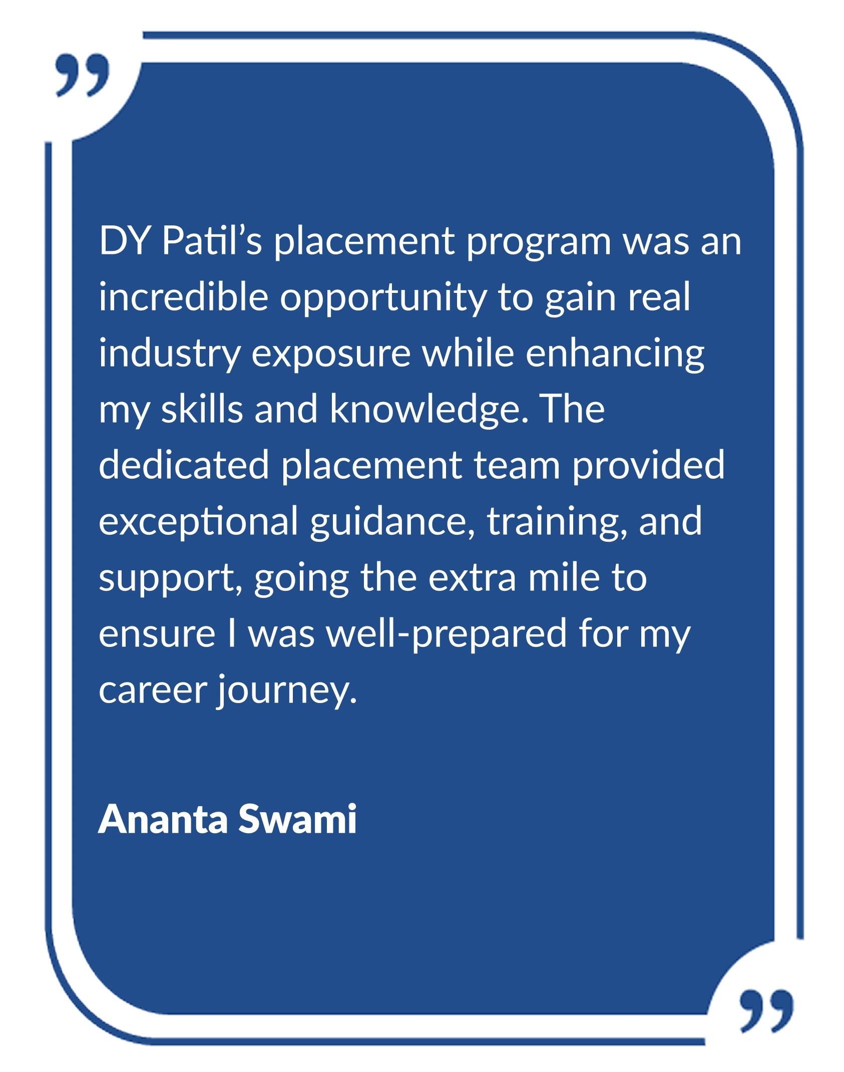 DY Patil Online MCA testimonials