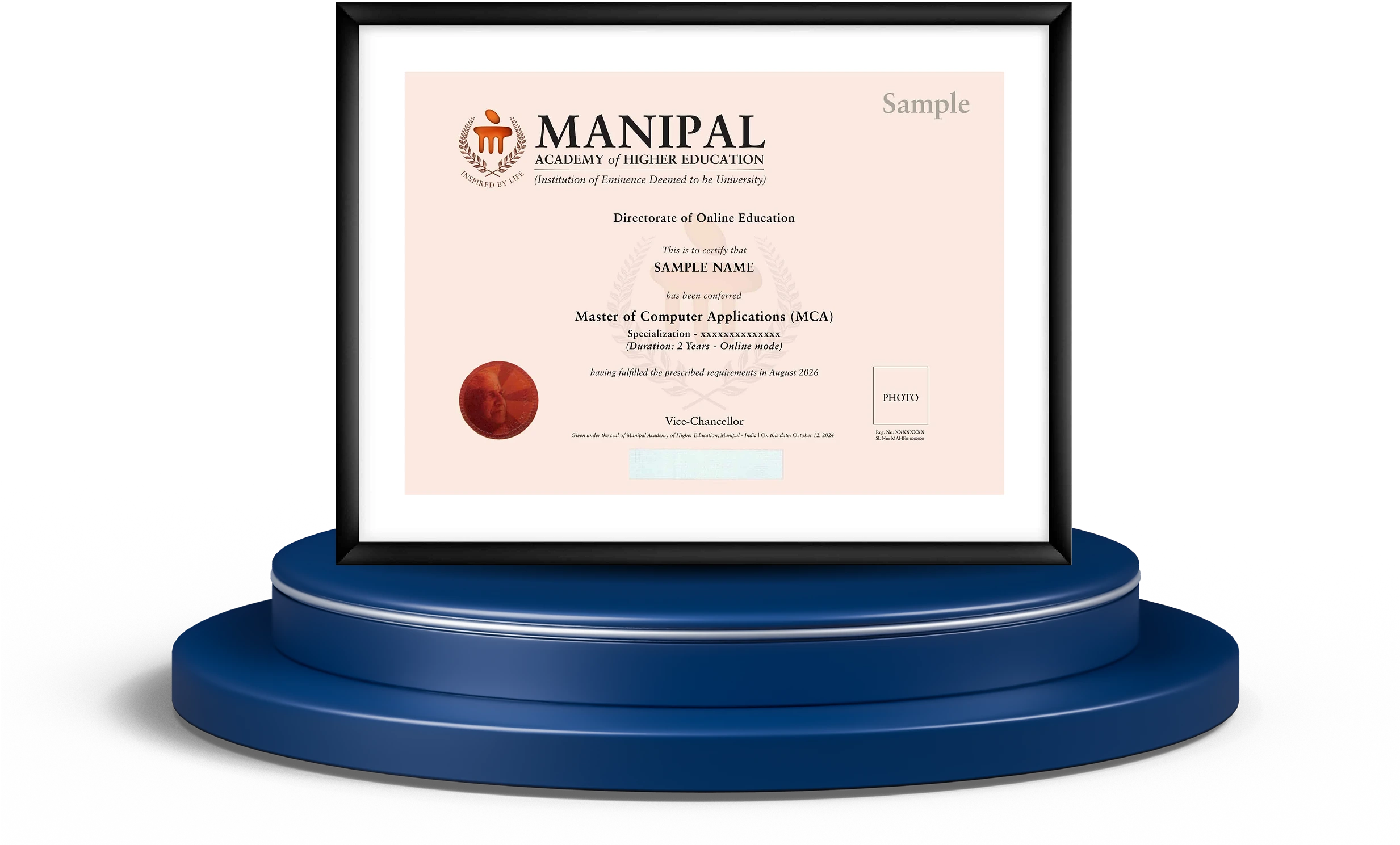mahe online mca certificate