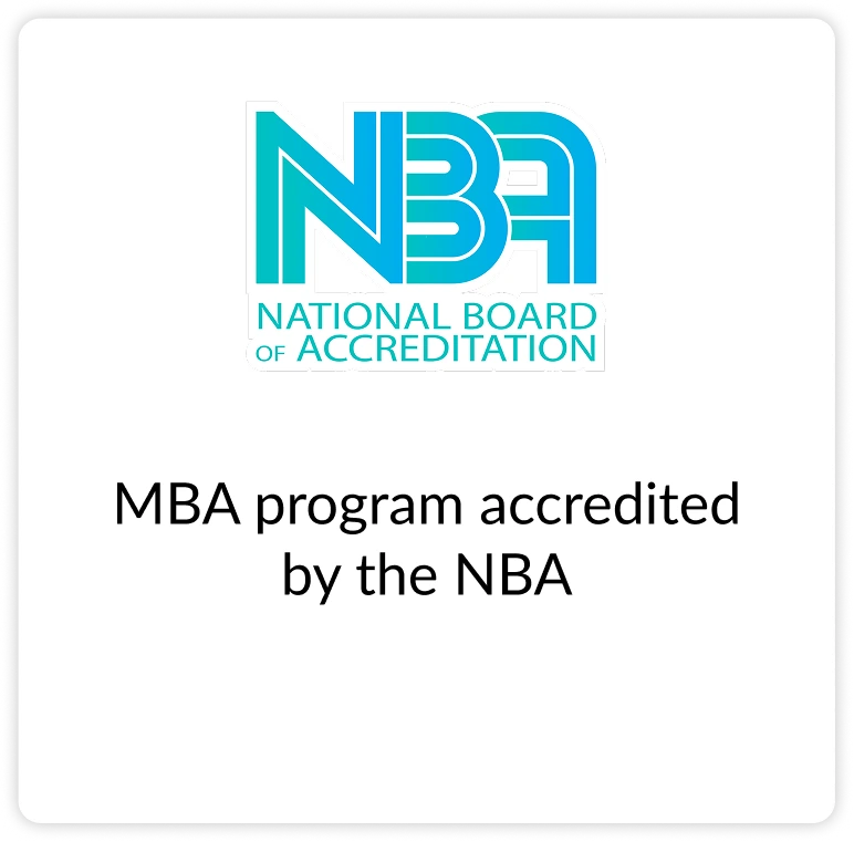 MBA program accredited by the NBA