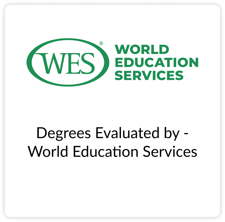 Degrees Evaluated by - World Education Services