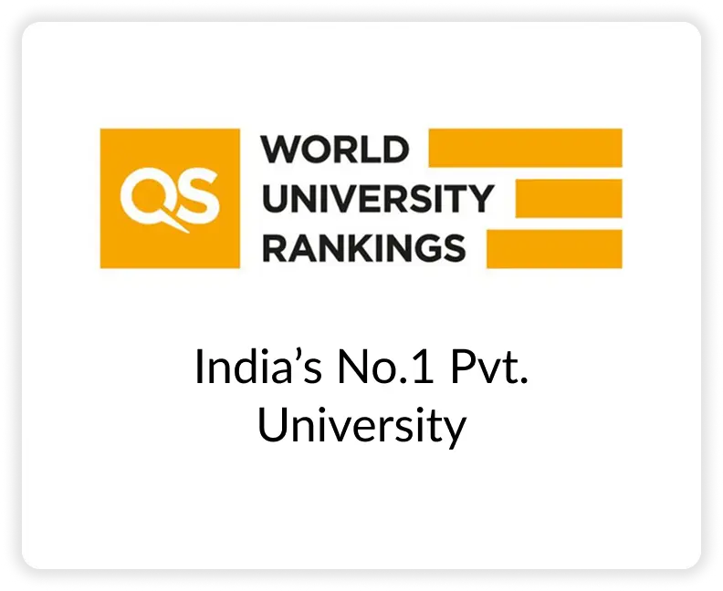 QS World University Rankings: India’s No.1 Pvt. University