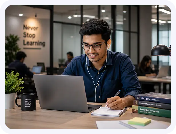 Students studying Online BCA Course